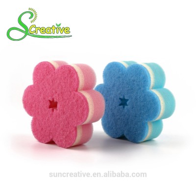 Scrubber household cleaning foam sponge abrasive scouring pad