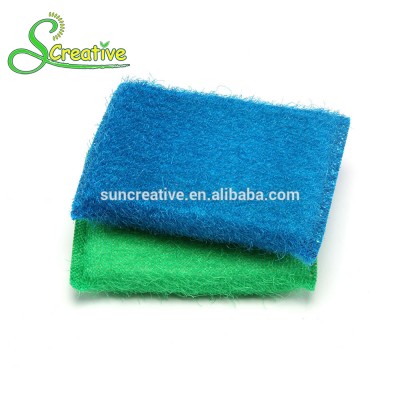 Disposable scrub foam plastic nylon wire antibacterial kitchen cleaning sponge